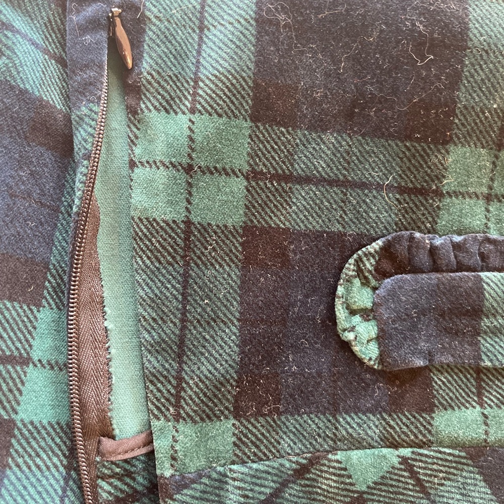 Talbots velvet tartan skirt - Picture 2 of 4